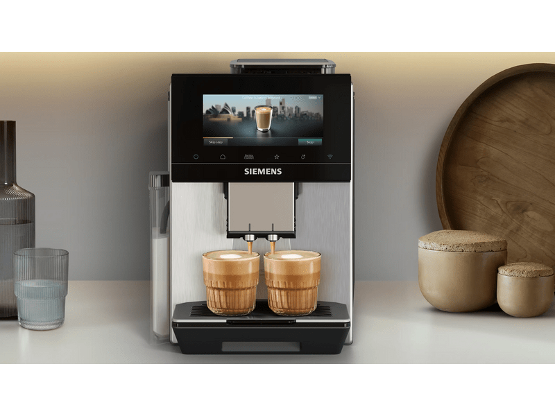 Siemens EQ900 iAroma Automata kávéfőző, nemesacél (TQ923E83)