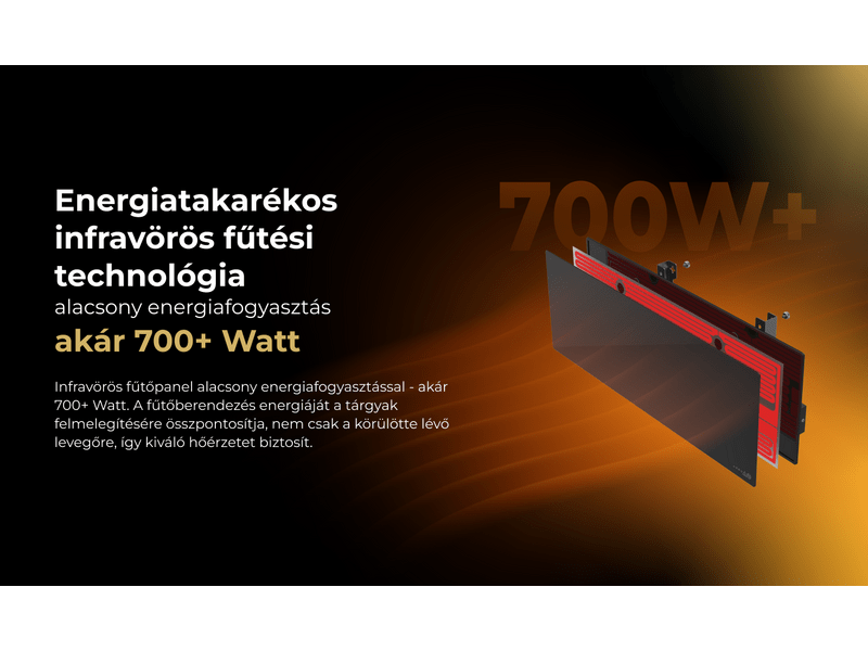 Aeno AGH1S Premium Eco Smart Infravörös/konvekciós fűtőpanel, fehér