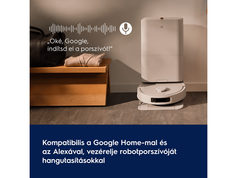 Electrolux ER81UW3SW 800 LiDAR robotporszívó, fehér