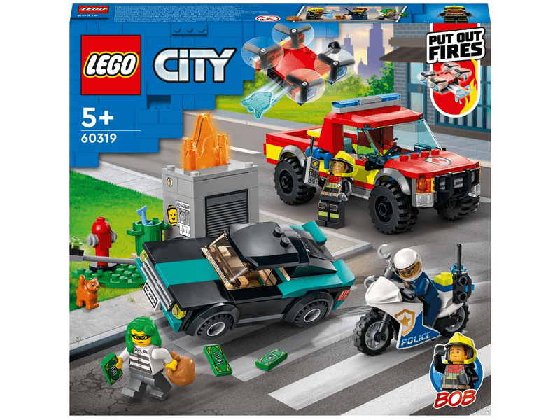 LEGO® City Tűzoltás és rendőrségi hajsza (60319)