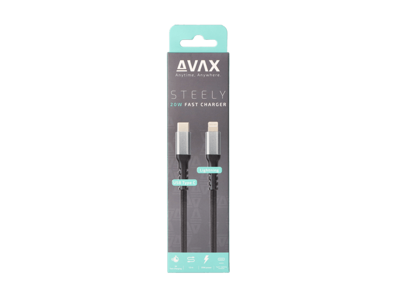AVAX CB402G TypeC-Lightning kabel, 1,5 m, 20 W