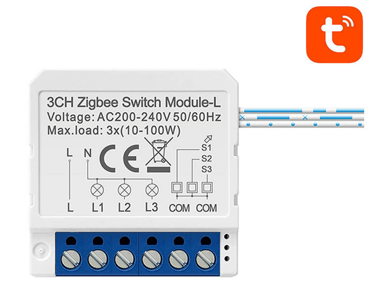 Avatto LZWSM16-W3 ZigBee Semleges nélküli TUYA intelligens aljzatkapcsoló
