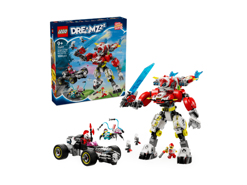 LEGO® DreamZzz™ Cooperov robotski tigar i Zeroov Hot Rod (71497)
