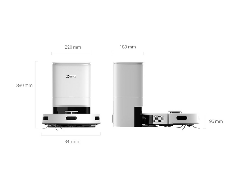 Ezviz RE5 Plus Robotporszívó, fehér