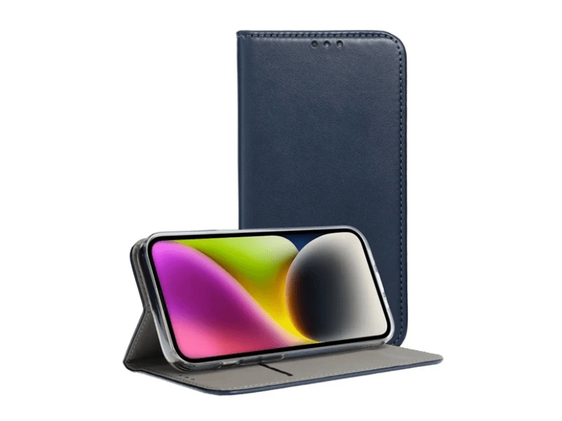 Gigapack Motorola Edge 50 Pro 5G Bőr hatású flip tok, kék (GP-157081)