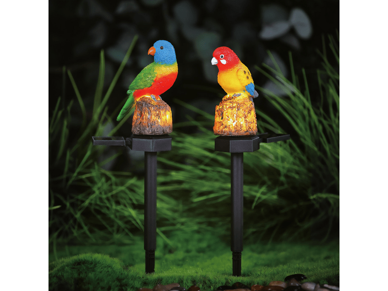 Garden of Eden 11426H Leszúrható szolár papagáj, 2-féle