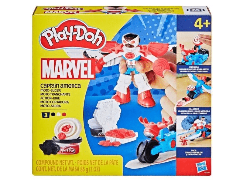 Play-Doh: Amerika kapitány Moto-Slicer gyurmaszett (G05555L0)