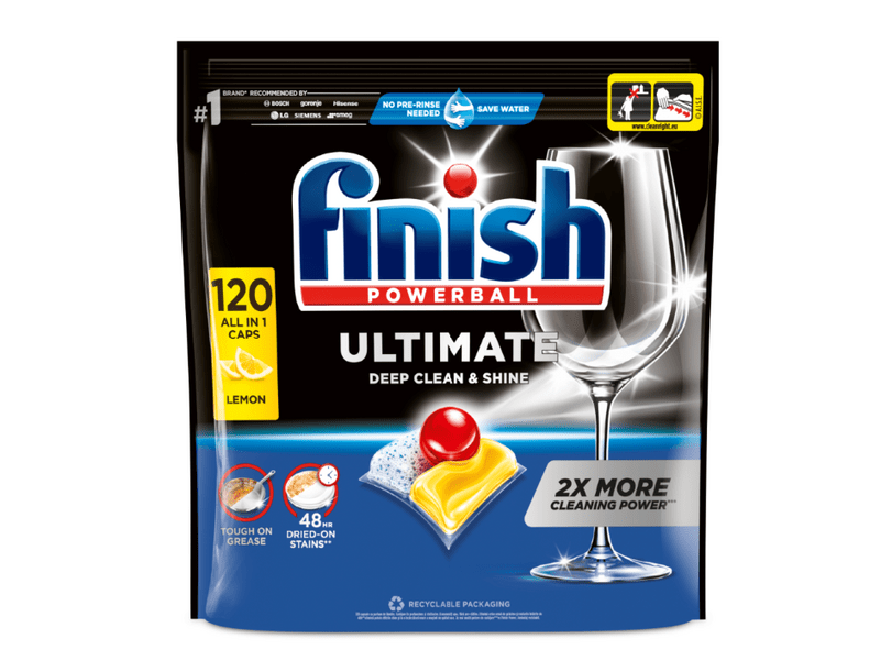Finish Ultimate All in 1 Lemon mosogatógép kapszula, 120 db