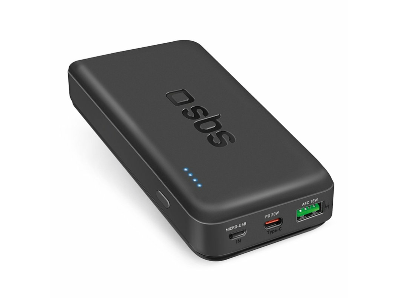 SBS - PowerBank 20000mAh PD 20W fekete