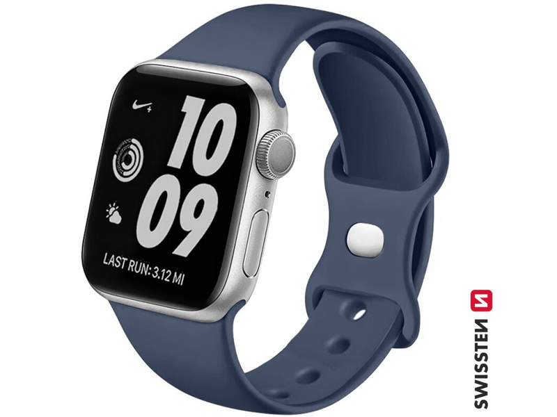 Swissten iWatch szíj 38-40 mm, navy kék (46000103)