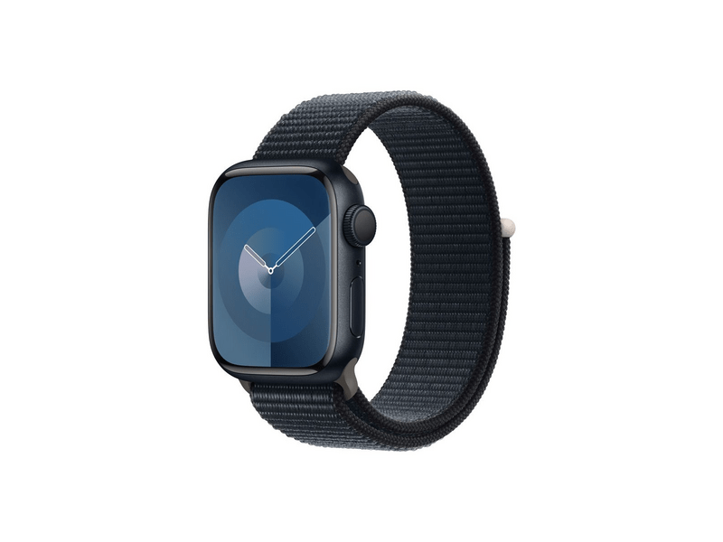 Apple Watch Series 9 (2023) GPS – 41 mm-es éjfekete alumíniumtok, éjfekete sportpánt (MR8Y3QH/A)