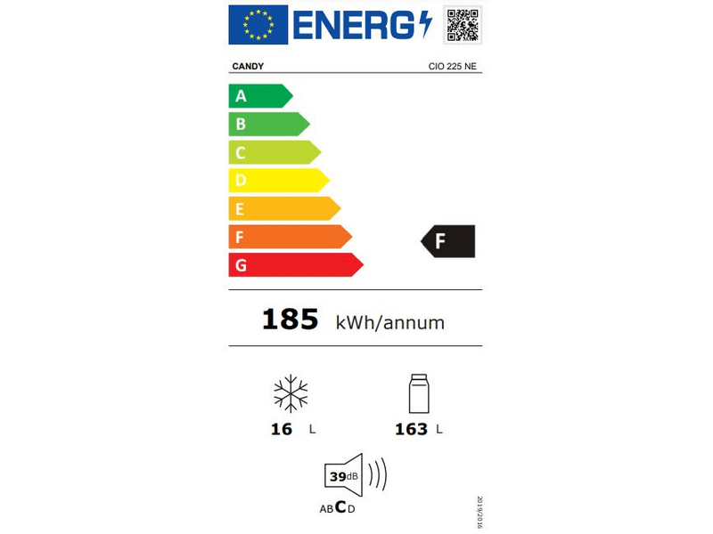 Candy CIO 225 NE Egyajtós hűtőszekrény