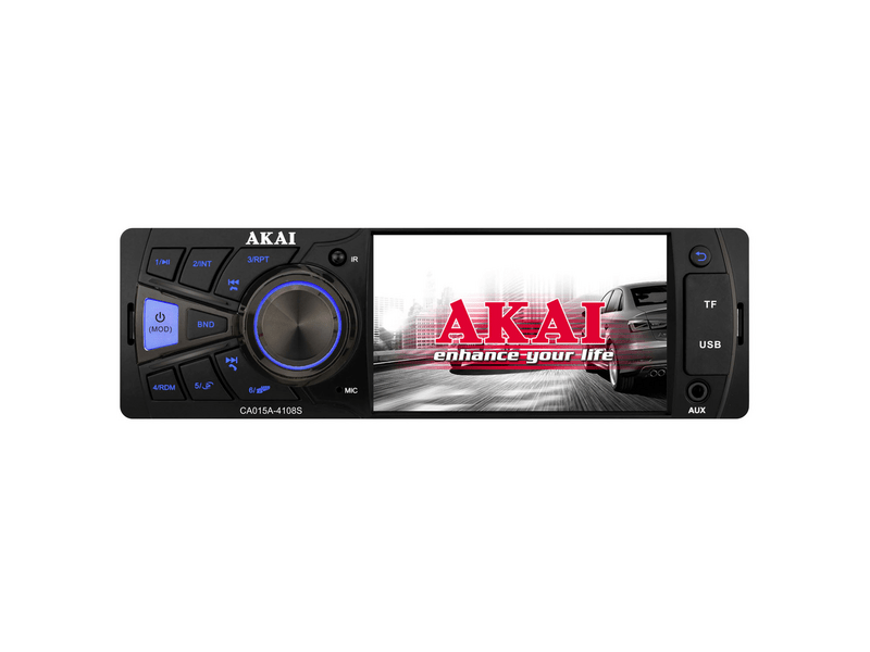 Akai CA015A-4108S Autós rádió, fekete