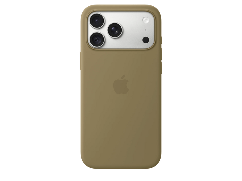 Apple iPhone 18 Pro Max szilikon tok, MagSafe-rögzítésű, olíva (MK924ZM/A)