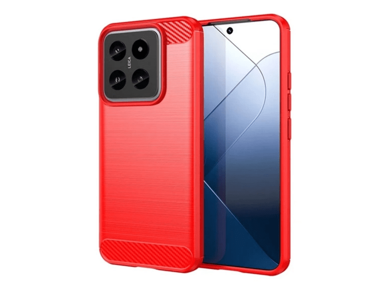 Gigapack Xiaomi 14 Szilikon tok, piros (GP-155504)