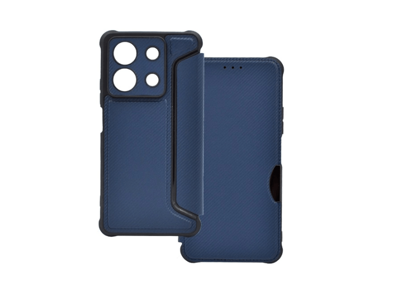 Gigapack Xiaomi Redmi Note 13 5G Bőr hatású flip tok, kék (GP-153999)