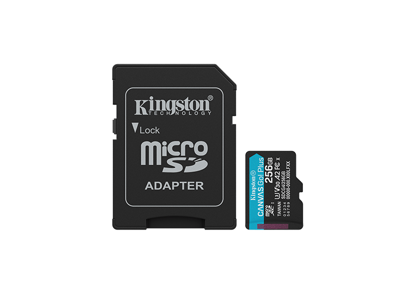Kingston Canvas Go Plus microSD kártya, 256 GB (SDCG4/256GB)