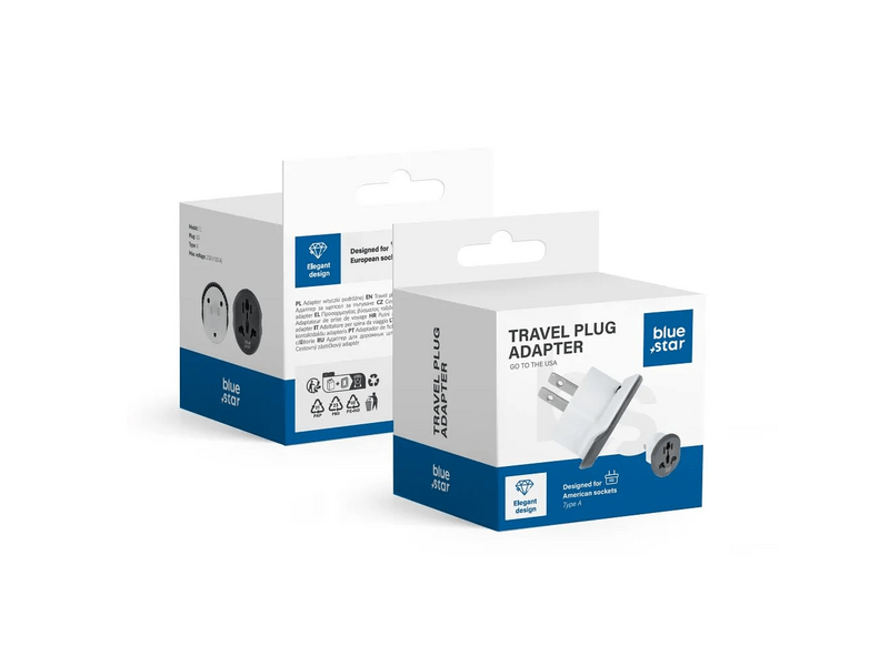 Blue Star GO TO USA Type A Utazóadapter