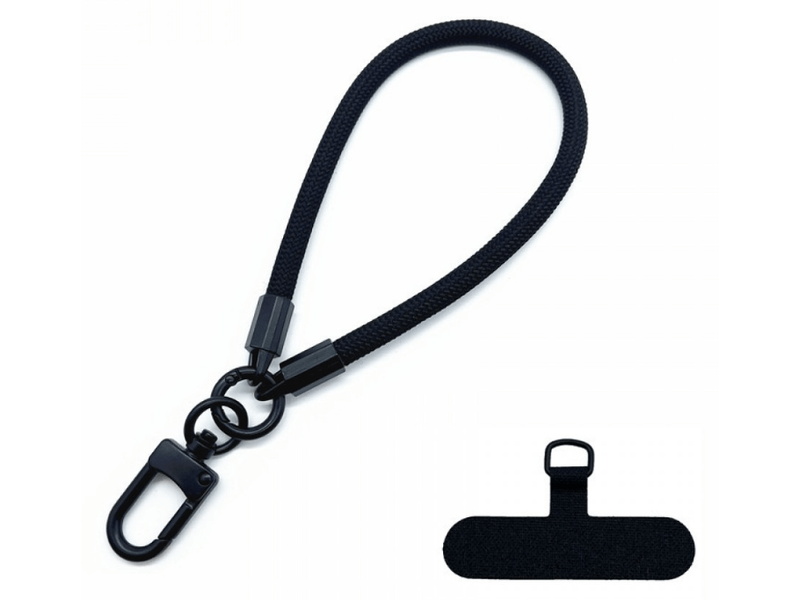 Cellect Szövet csuklópánt szilikon tokhoz, fekete (CEL-STRING-FAB-BK)