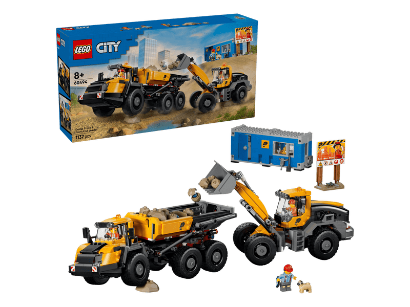 LEGO® City Homlokrakodó és billenőplatós teherautó (60494)