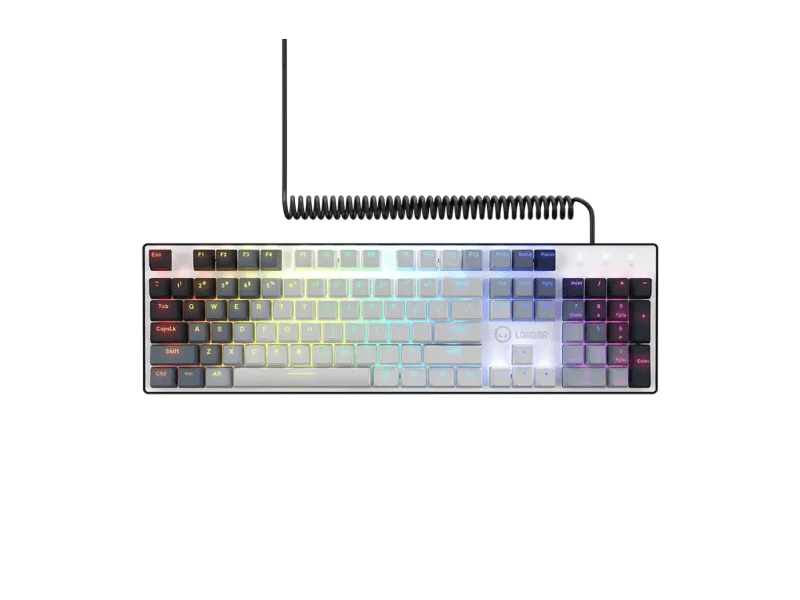 Lorgar Azar 514 Billentyűzet, US, fehér (LRG-GK514W-US)