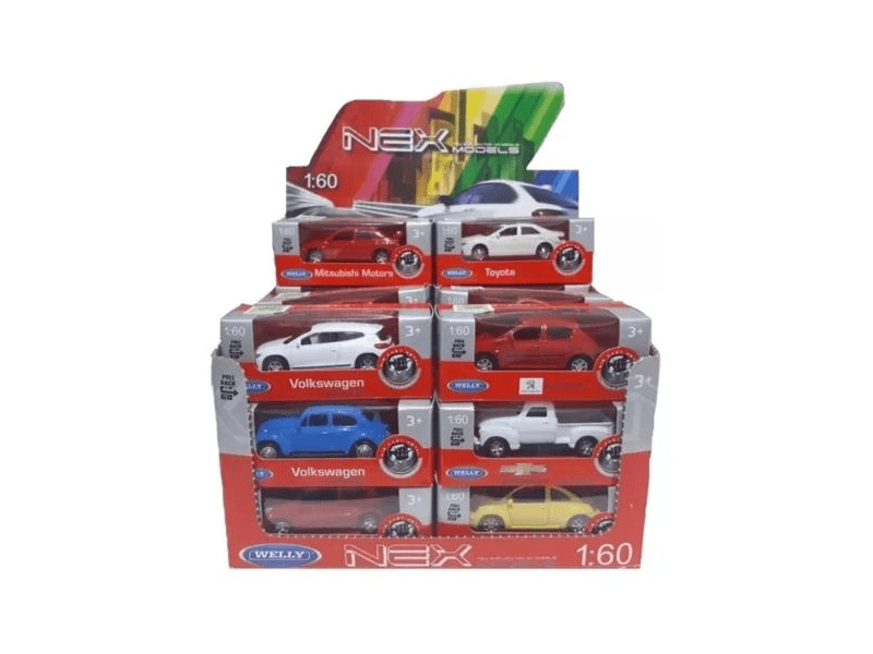 Welly Fém hátrahúzó autó, többféle