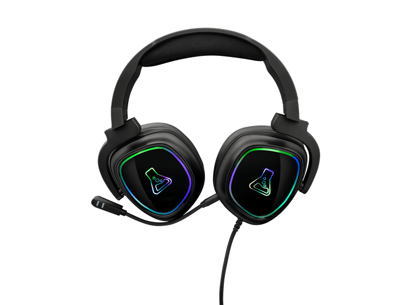 TheG-Lab Korp Radium Gamer headset, fekete