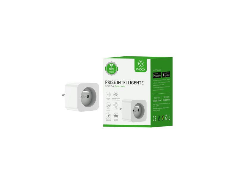 Woox R6128 Smart Home Dugalj, IP20, 16A, 3680W, Wifi, francia típusú