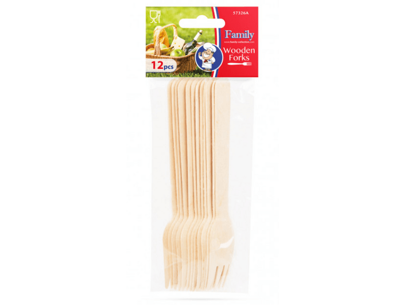 FAMILY 57326A Fa evőeszköz villa - 16 cm - 12 db