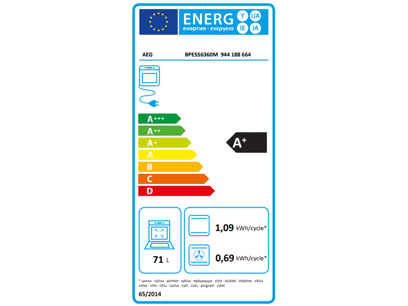 AEG BPE556360M Beépíthető sütő gőzfunkcióval