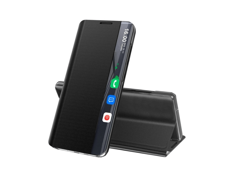 Gigapack Samsung Galaxy A55 5G (SM-A556) Aktív flip tok, fekete (GP-157966)