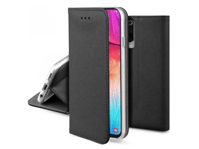 Gigapack Infinix Hot 40 Pro Bőr hatású flip tok, fekete (GP-159171)