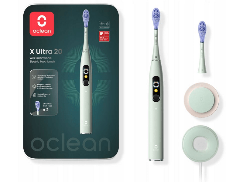 Oclean X Ultra 20 sonična četkica za zube, zelena