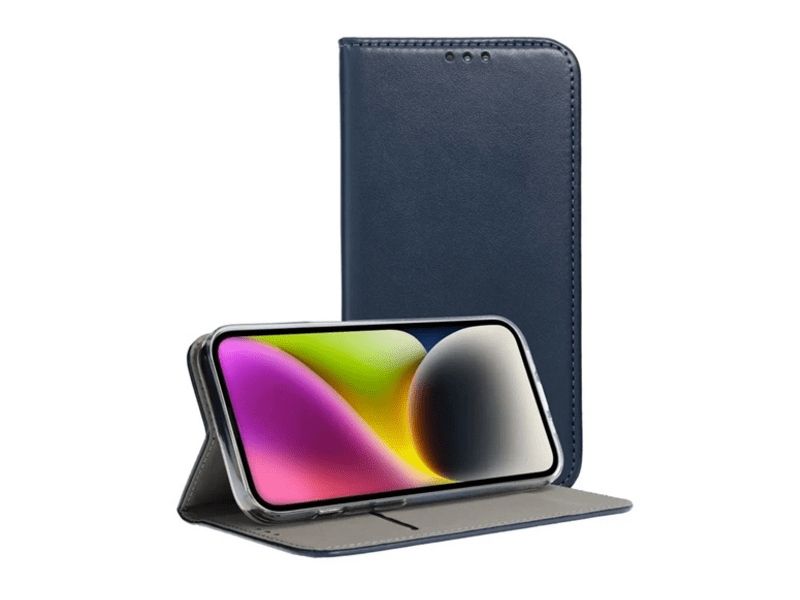 Gigapack Realme 12 Pro Plus Bőr hatású flip tok, sötétkék (GP-155888)