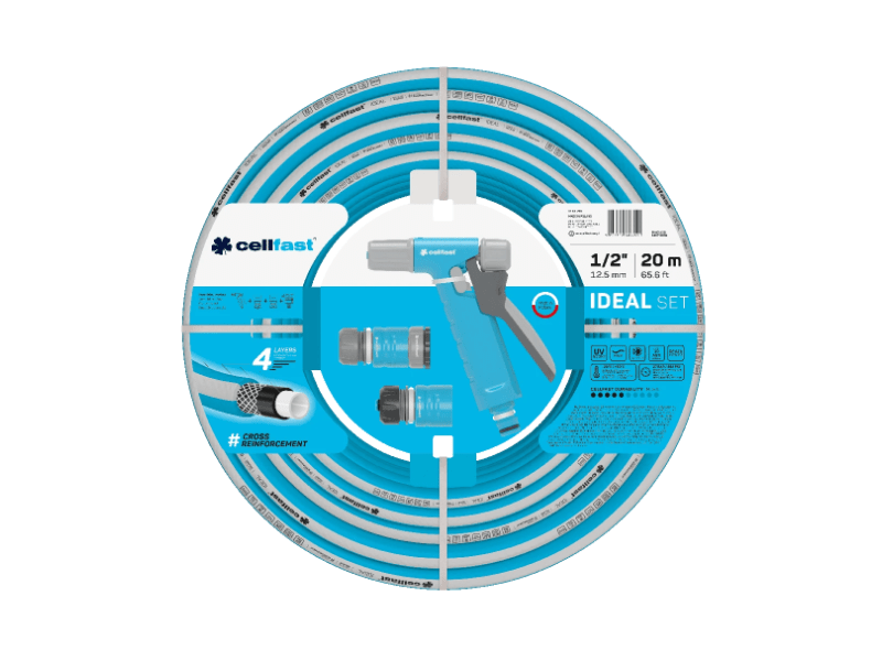 Cellfast Ideal Set 4 rétegű locsolótömlő 1/2