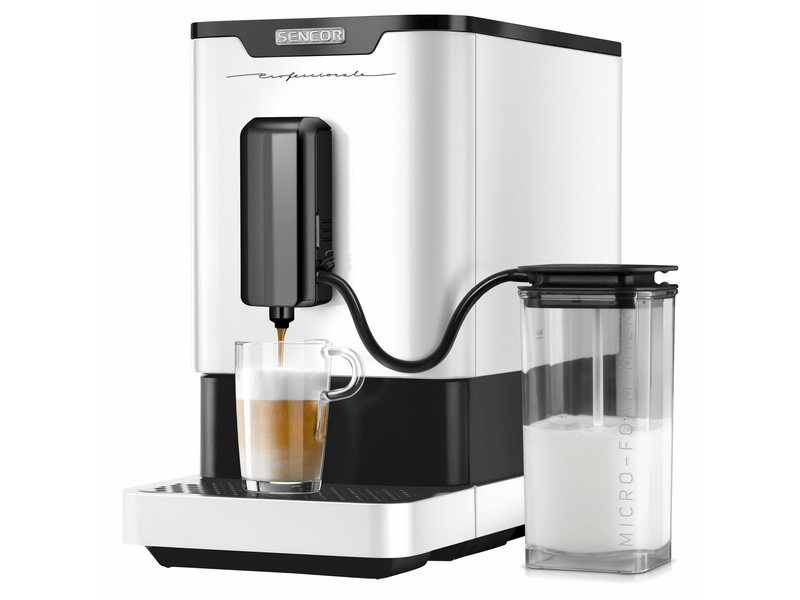 Sencor SES 9210WH Automata kávéfőző tejhabosítóval, fehér
