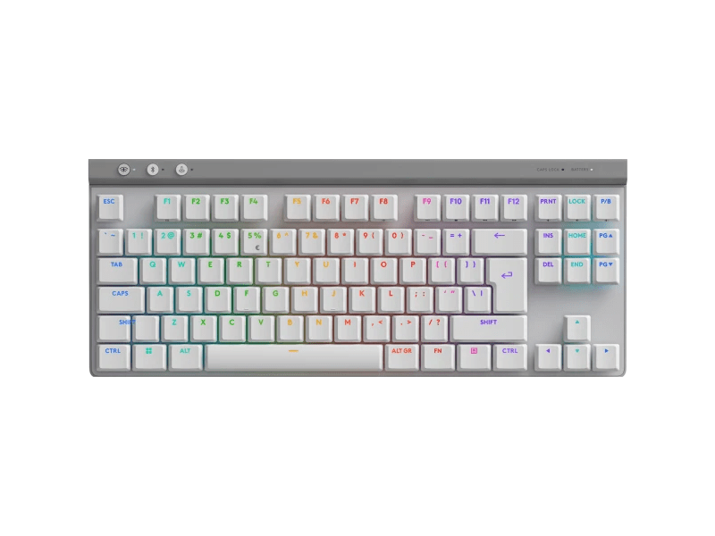Logitech G515 LIGHTSPEED TKL bežična gaming tipkovnica, US izgled, bijela (920-012539)