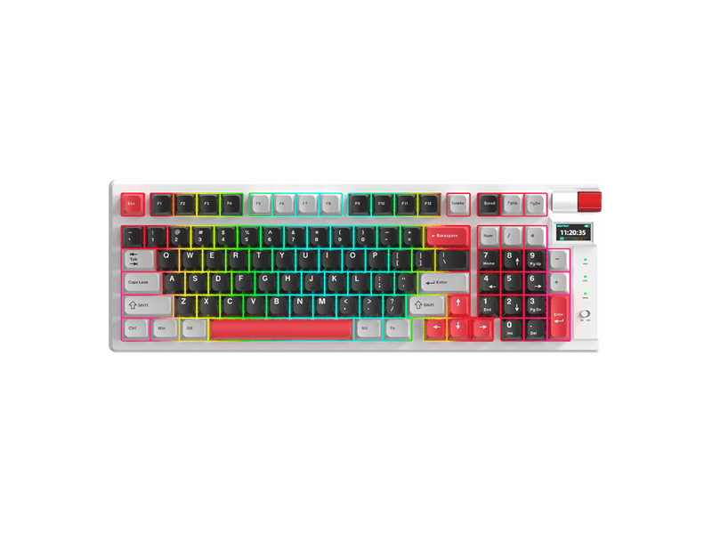 Monka Storm vezeték nélküli gaming billentyűzet, fehér, US (KG991W)
