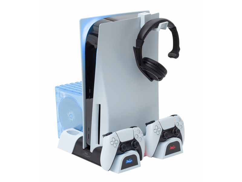 FroggieX FX-P5-C3-W PS5 Multifunkciós ventilátoros állvány