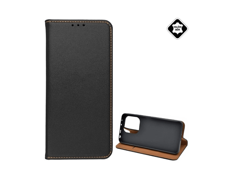 Gigapack Xiaomi Redmi Note 13 4G Bőr flip tok, fekete (GP-154022)