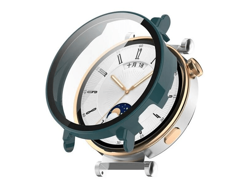 Gigapack Huawei Watch GT 4 41mm műanyag keret + kijelzővédő, sötétzöld (GP-158366)