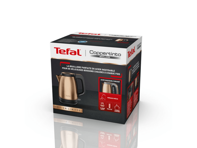 Tefal Coppertinto KI280G10 vízforraló, 1.7L, 2400W