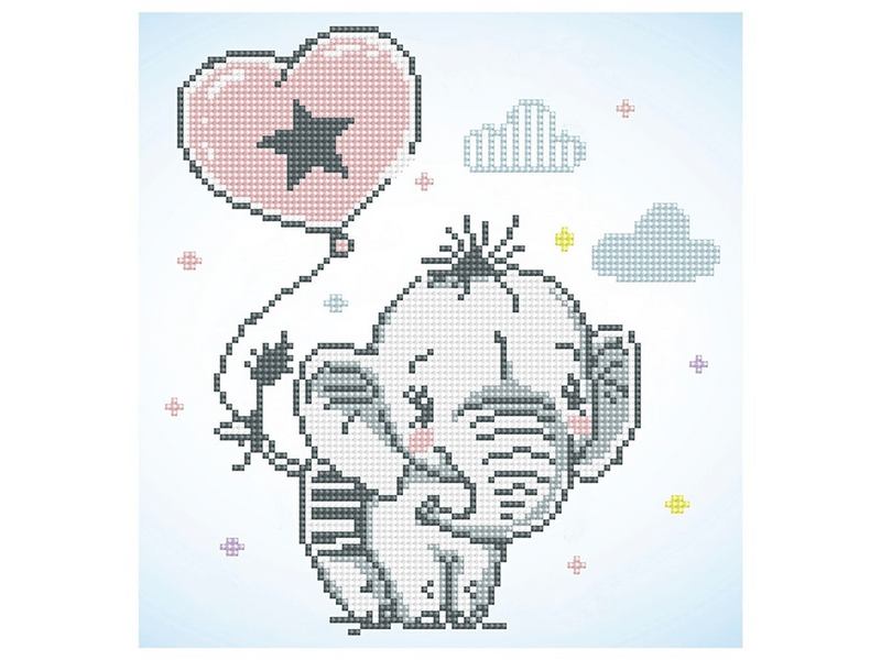 Diamond Dotz gyémántfestő, kiselefánt