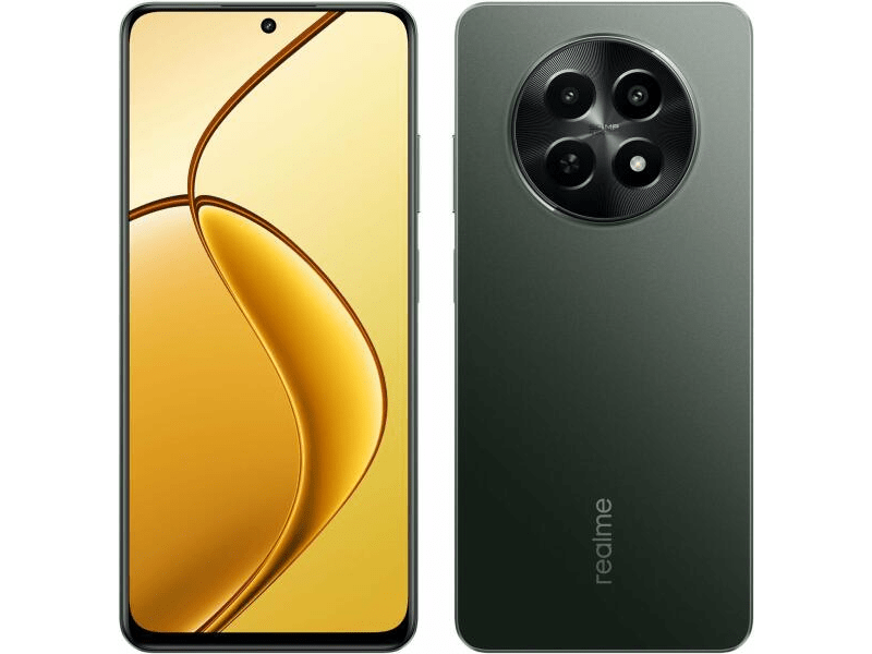 Realme 12X 5G 4/128GB Okostelefon, fekete + Telekom SIM