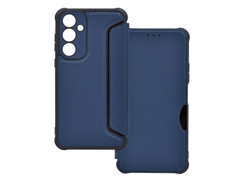 Gigapack Samsung Galaxy A35 5G Bőr hatású flip tok, sötétkék (GP-154431)