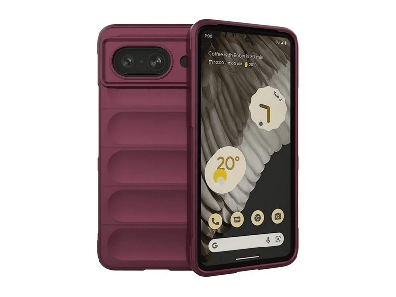 Gigapack Google Pixel 8 Szilikon telefonvédő tok, bordó (GP-158455)
