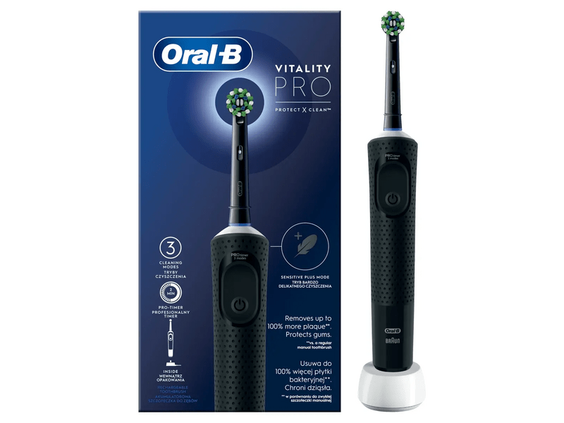 Oral-B D103 Vitality elektromos fogkefe, fekete