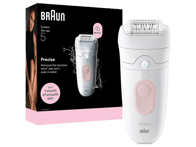 Braun SE5-000 Silk-épil 5 Wet&Dry Epilátor, flamingórózsaszín