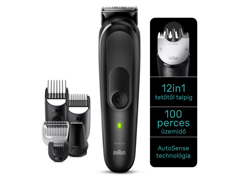 Braun 12 az 1-ben MGK7460 Szőrtelenítő készlet