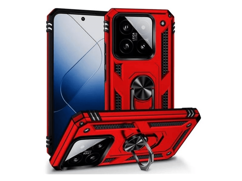 Gigapack Xiaomi 14 5G Defender szilikon telefonvédő tok, piros (GP-155369)